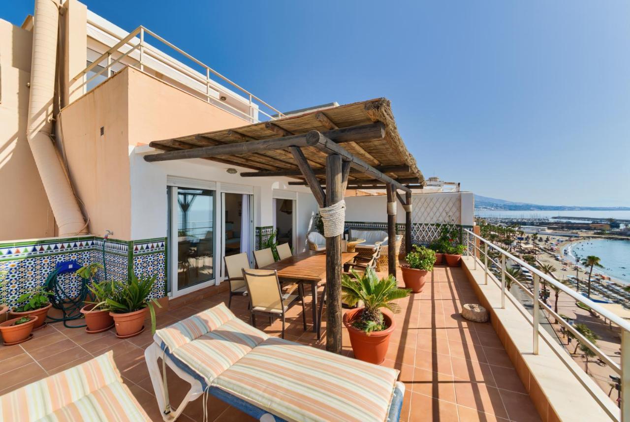 Holidays2Fuengirola Duplex With Stunning Sea View, Terraces,1St Line Beside Port Экстерьер фото